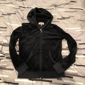 Juicy Couture Black Velour Jacket M